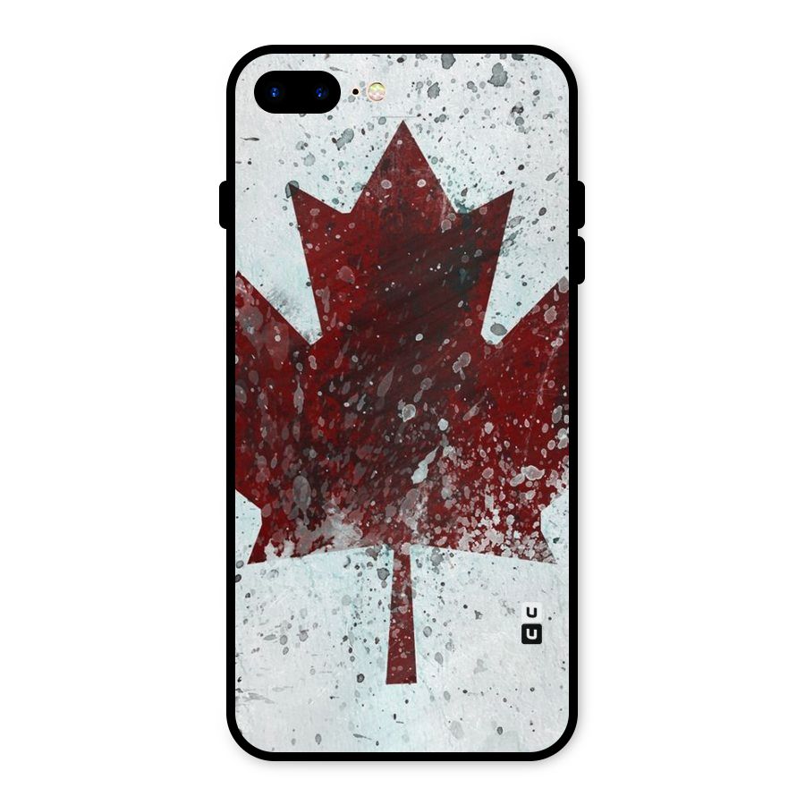 Red Maple Snow Metal Back Case for iPhone 7 Plus