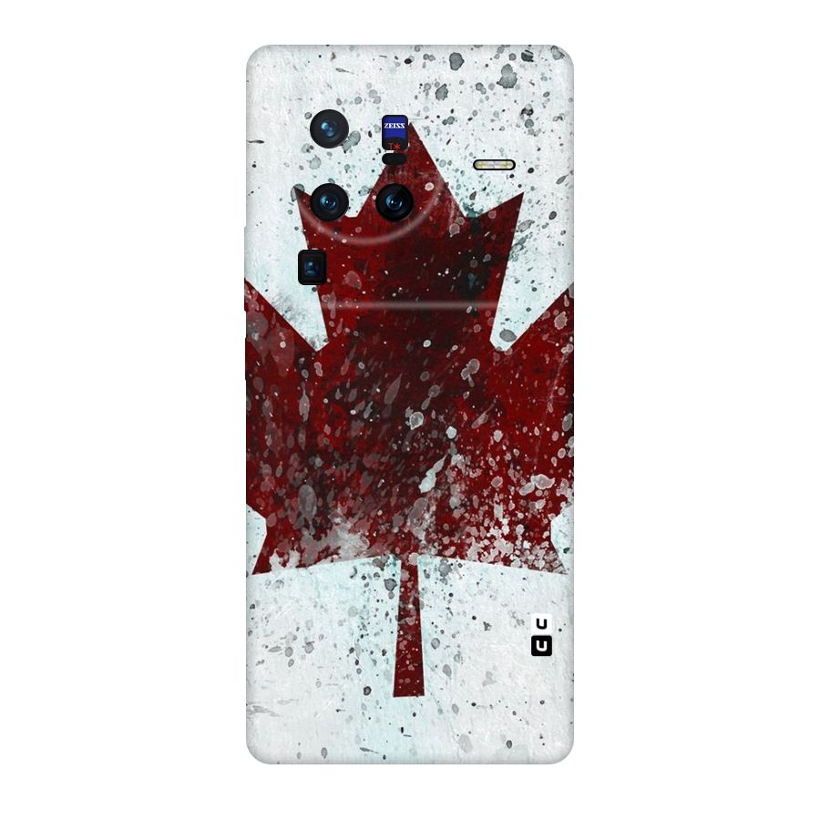 Red Maple Snow Original Polycarbonate Back Case for Vivo X80