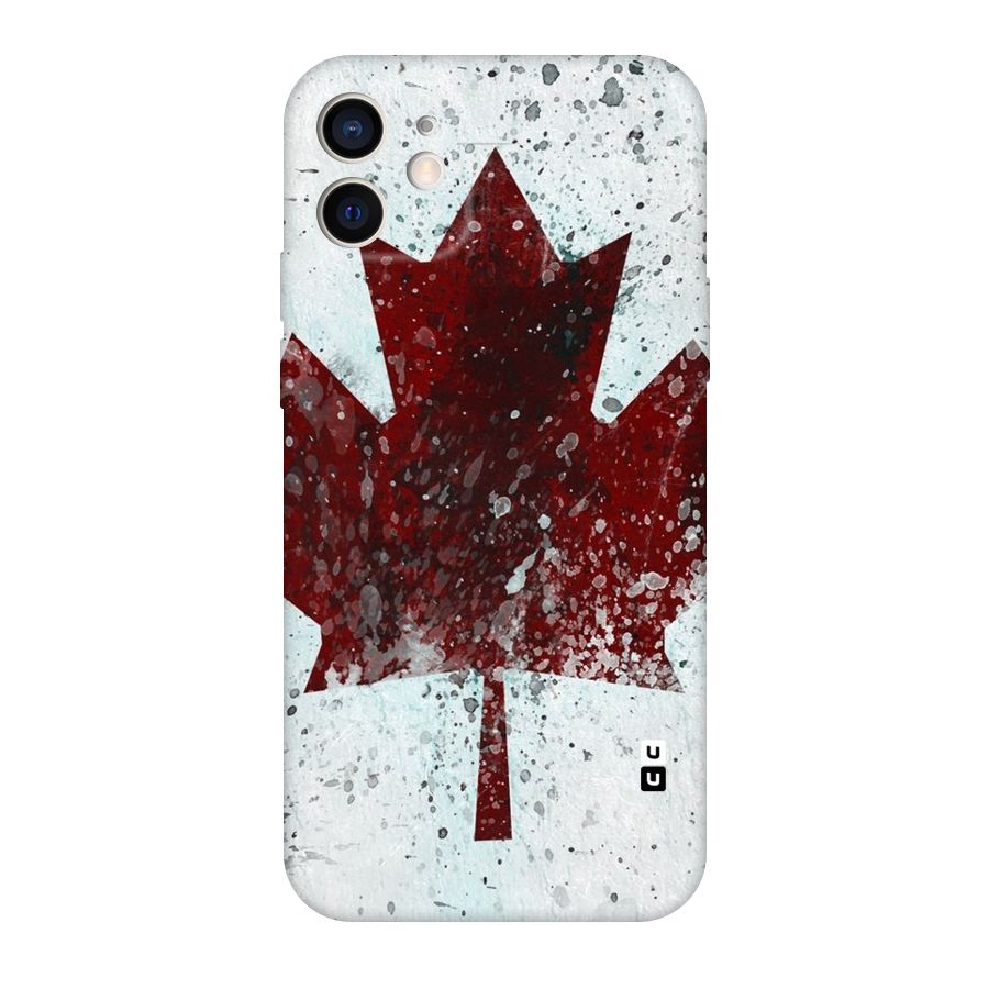 Red Maple Snow Original Polycarbonate Back Case for iPhone 12
