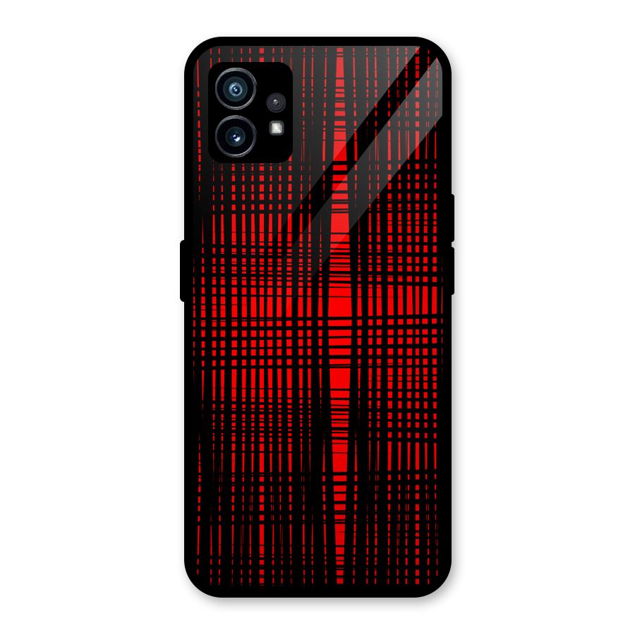 Red Net Design Glass Back Case for Nothing Phone 1