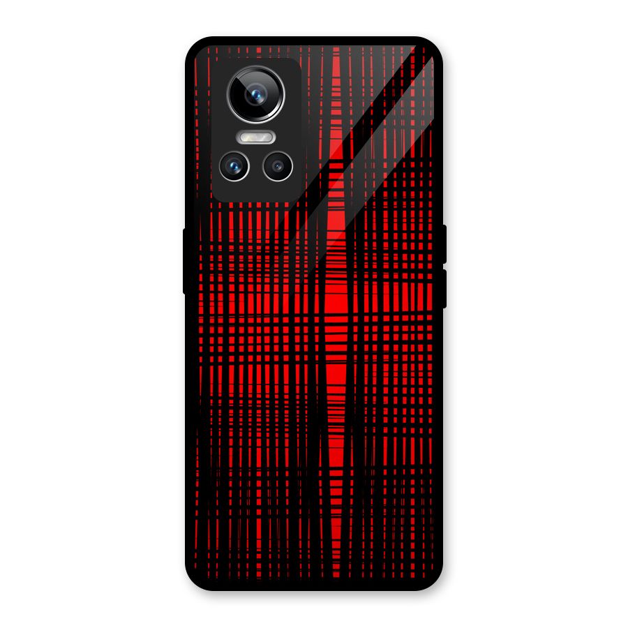 Red Net Design Glass Back Case for Realme GT Neo 3
