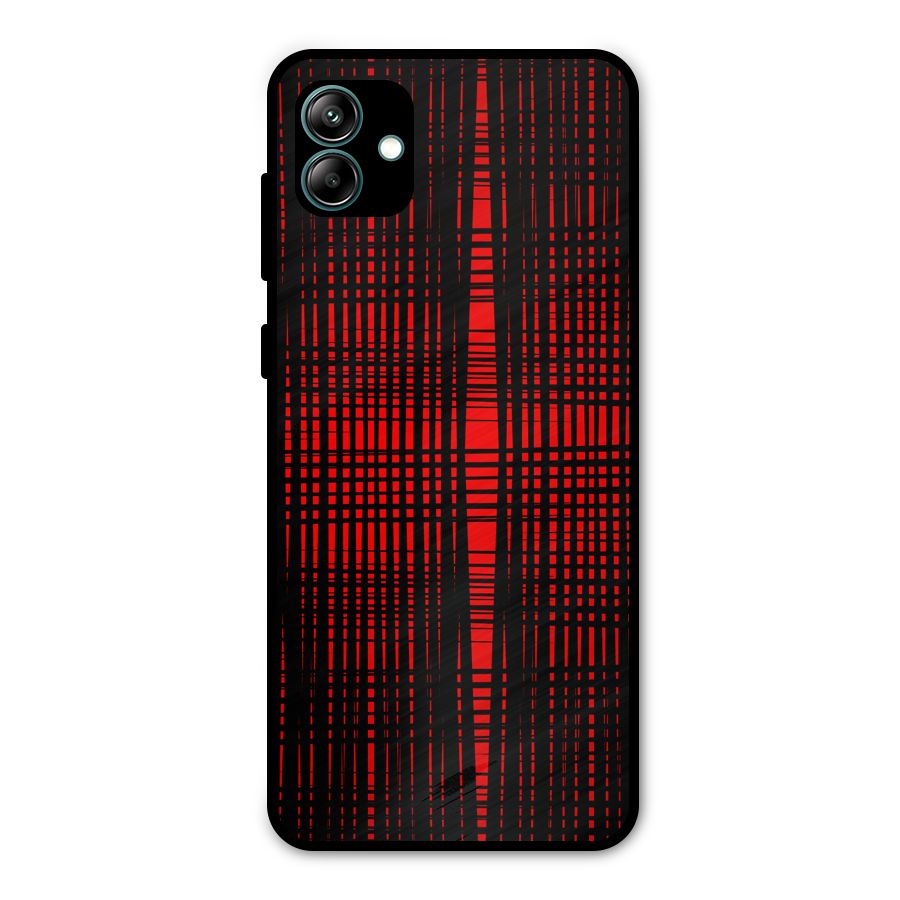Red Net Design Metal Back Case for Galaxy A04