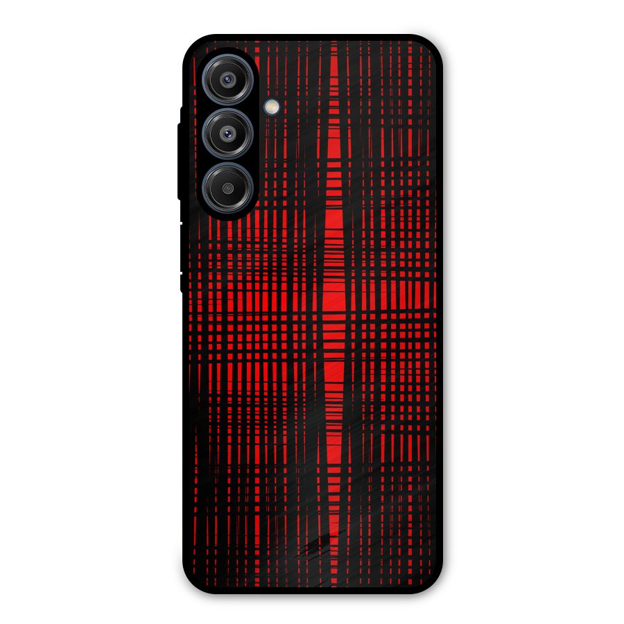 Red Net Design Metal Back Case for Galaxy A16 5G
