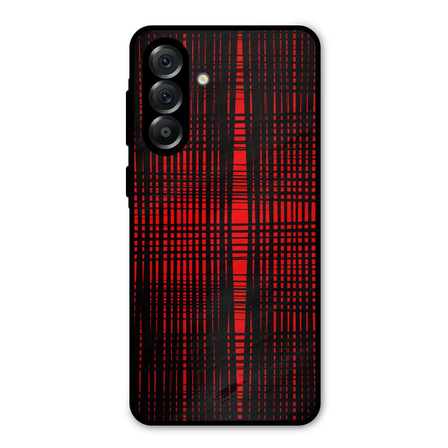 Red Net Design Metal Back Case for Galaxy A56