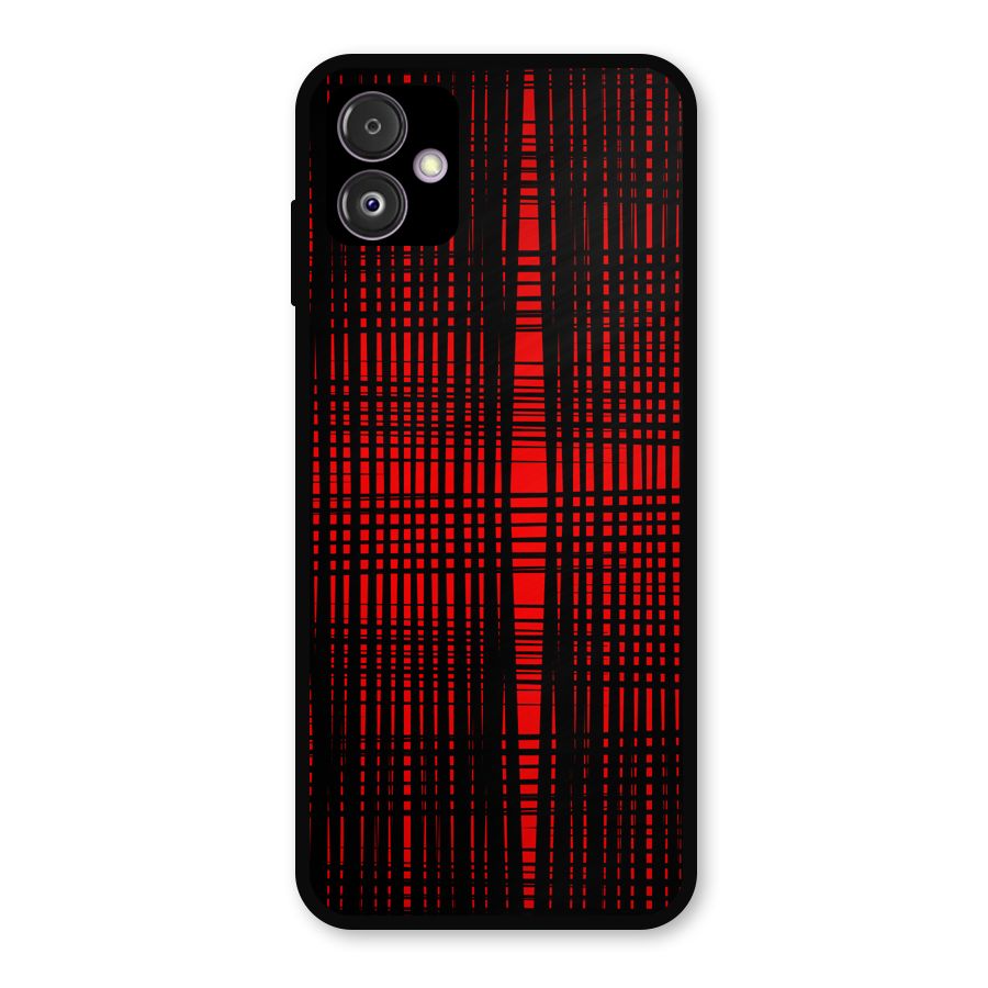 Red Net Design Metal Back Case for Galaxy F14