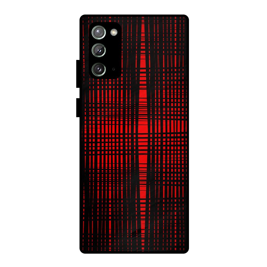 Red Net Design Metal Back Case for Galaxy Note 20