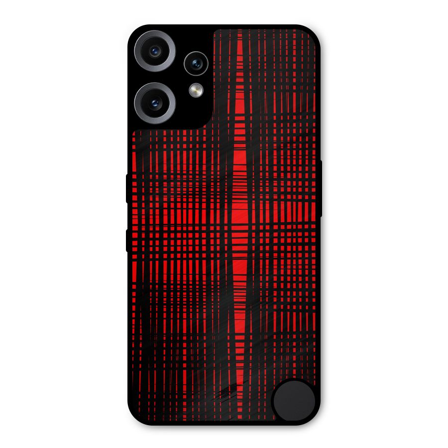 Red Net Design Metal Back Case for Nothing CMF Phone 2 Pro