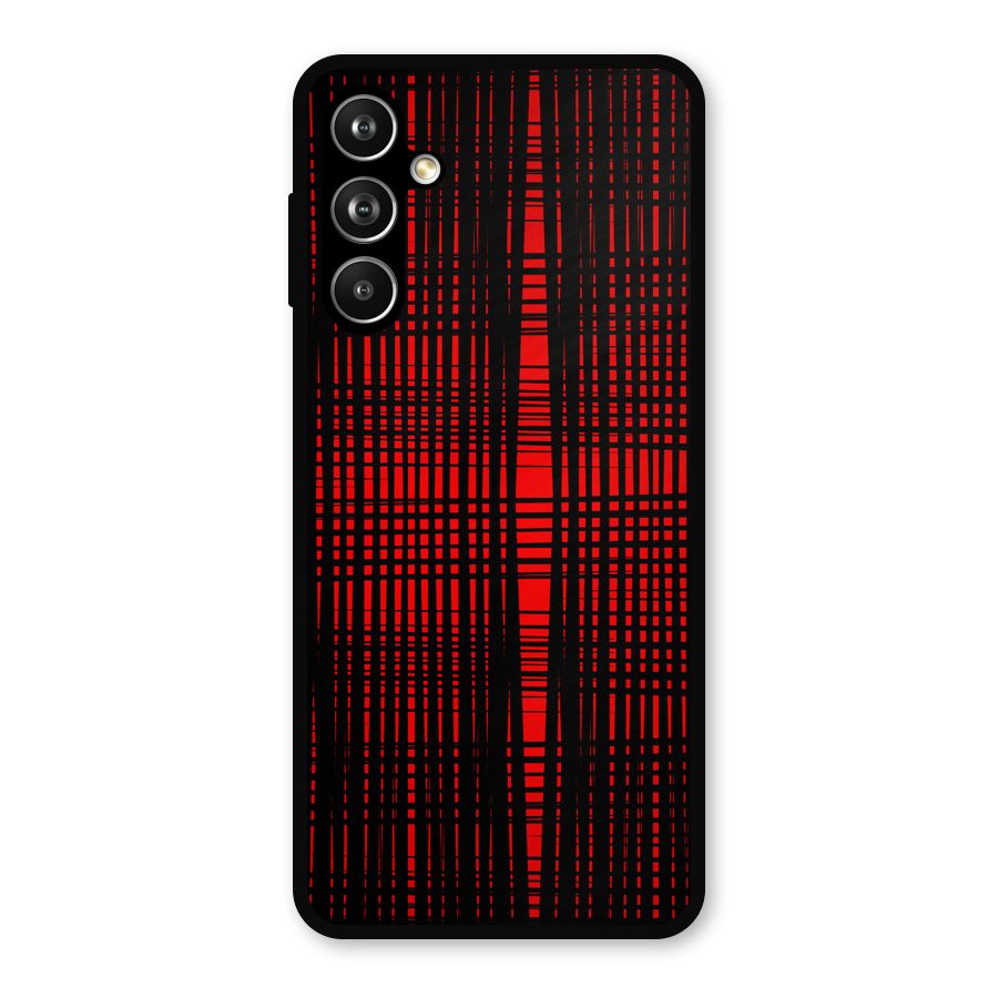 Red Net Design Metal Back Case for Samsung Galaxy M54