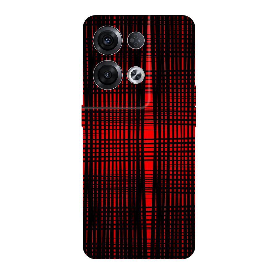 Red Net Design Original Polycarbonate Back Case for Oppo Reno8 Pro 5G