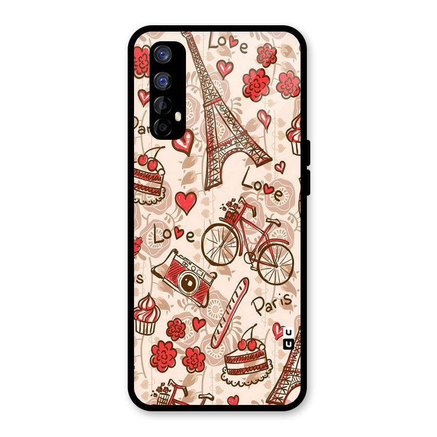 Red Peach City Glass Back Case for Realme Narzo 20 Pro