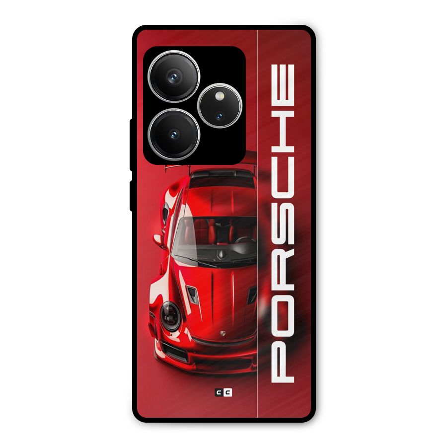 Red Porsche Metal Back Case for Realme GT 6
