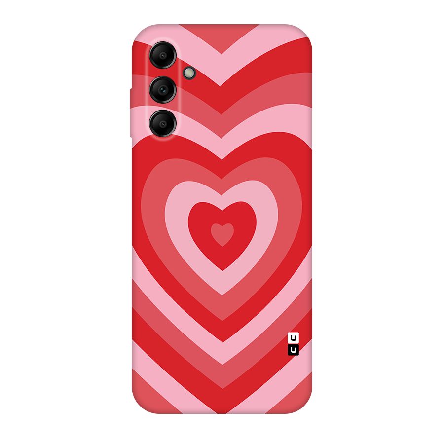 Red Retro Hearts Original Polycarbonate Back Case for Galaxy A14 5G