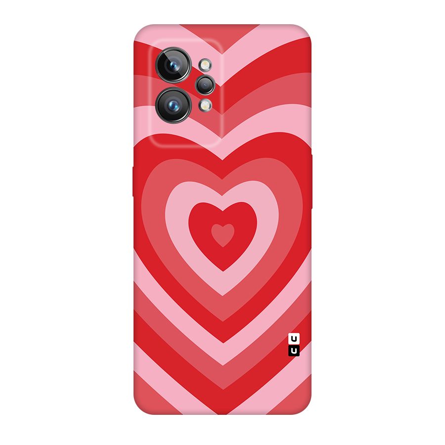 Red Retro Hearts Original Polycarbonate Back Case for Realme GT2 Pro