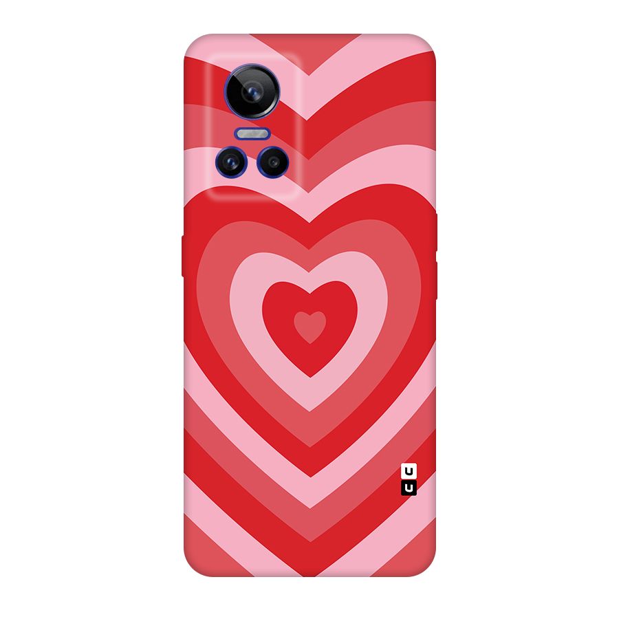 Red Retro Hearts Original Polycarbonate Back Case for Realme GT Neo 3