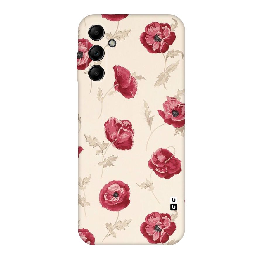 Red Rose Floral Art Original Polycarbonate Back Case for Galaxy A14 5G