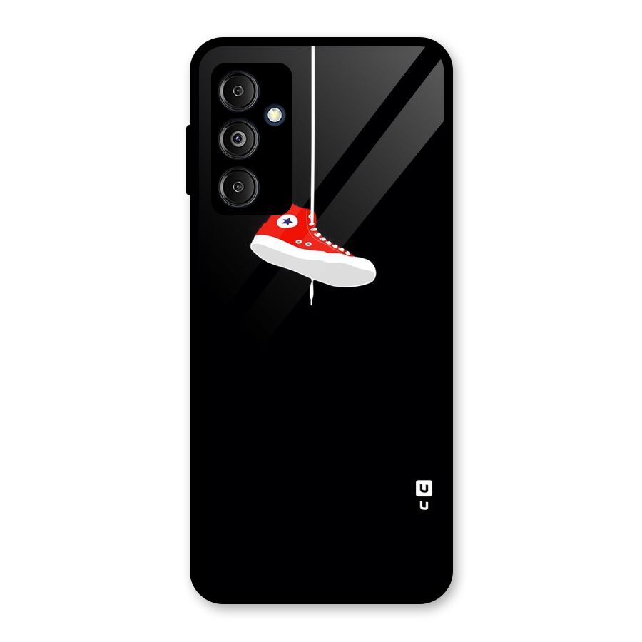 Red Shoe Hanging Glass Back Case for Galaxy M14 5G