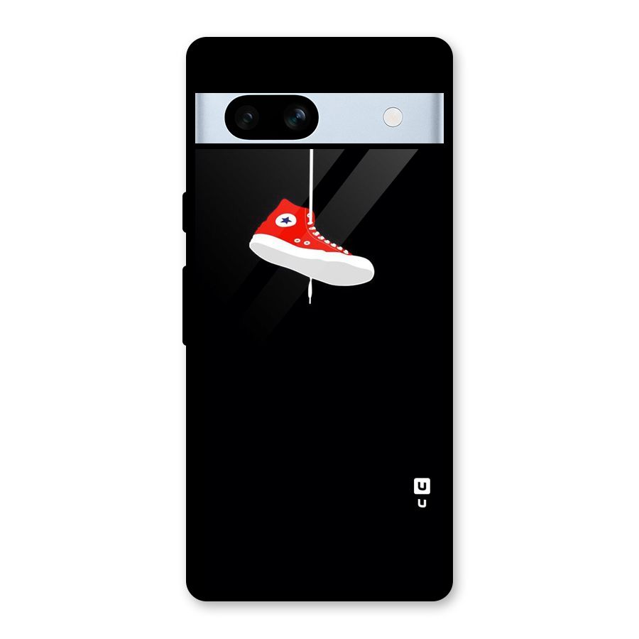 Red Shoe Hanging Glass Back Case for Google Pixel 7a