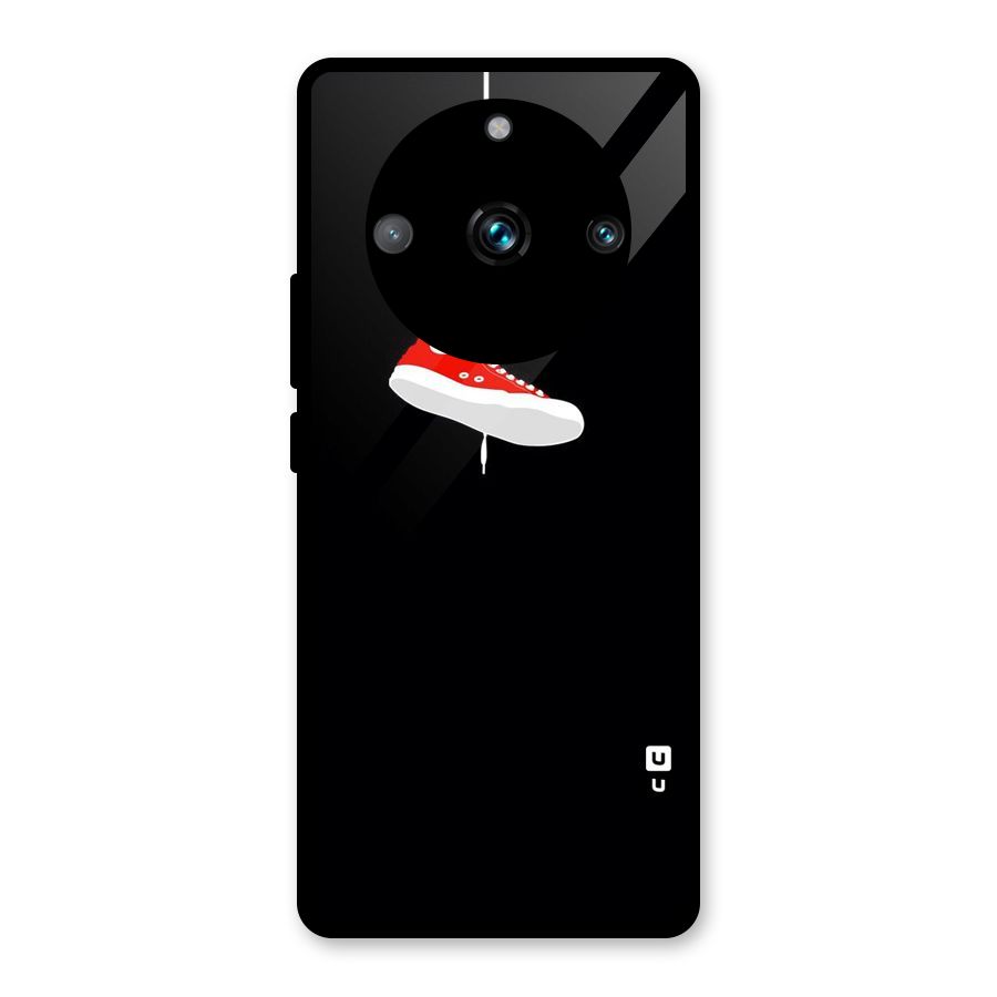 Red Shoe Hanging Glass Back Case for Realme 11 Pro Plus