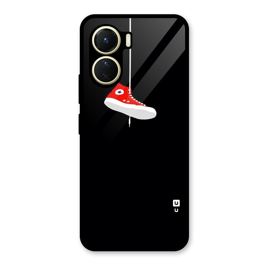 Red Shoe Hanging Glass Back Case for Vivo Y56