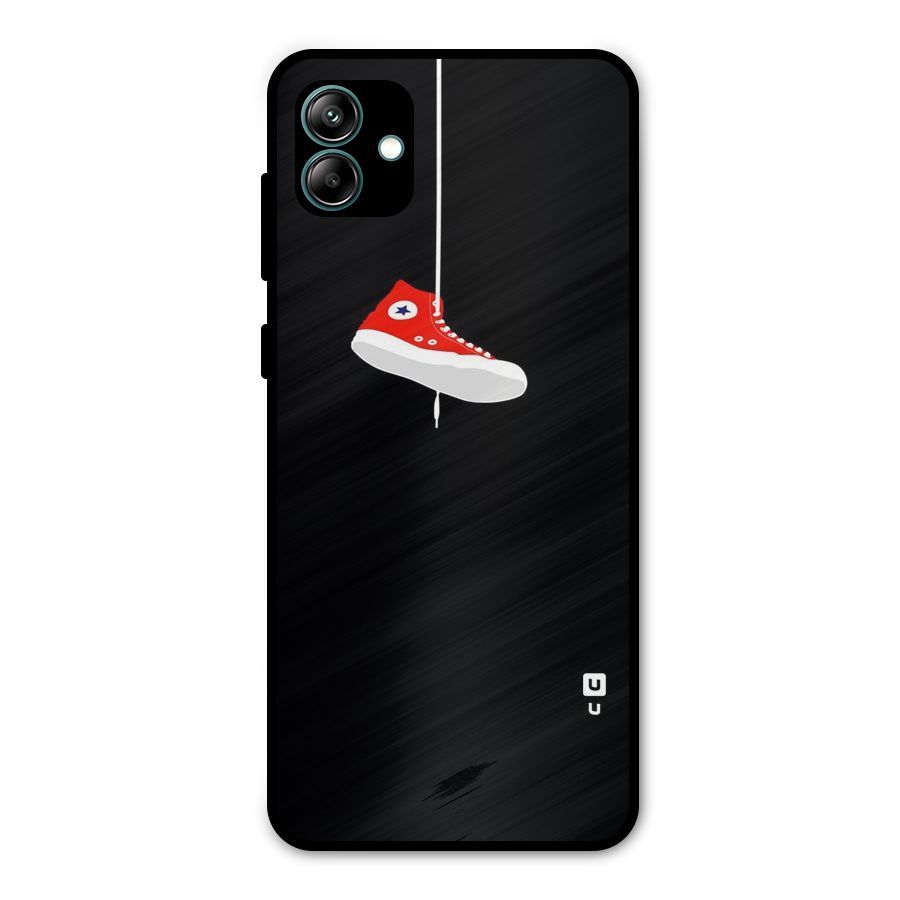 Red Shoe Hanging Metal Back Case for Galaxy A04