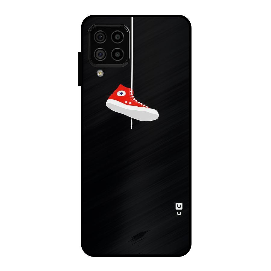 Red Shoe Hanging Metal Back Case for Galaxy A22 4G