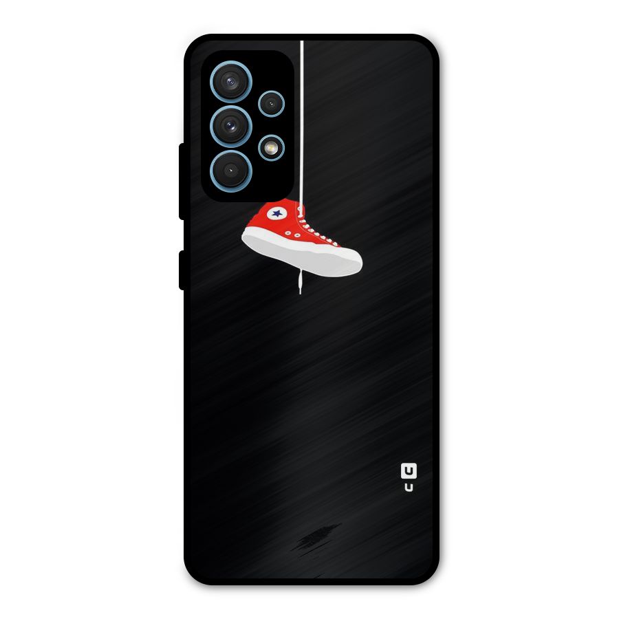 Red Shoe Hanging Metal Back Case for Galaxy A32