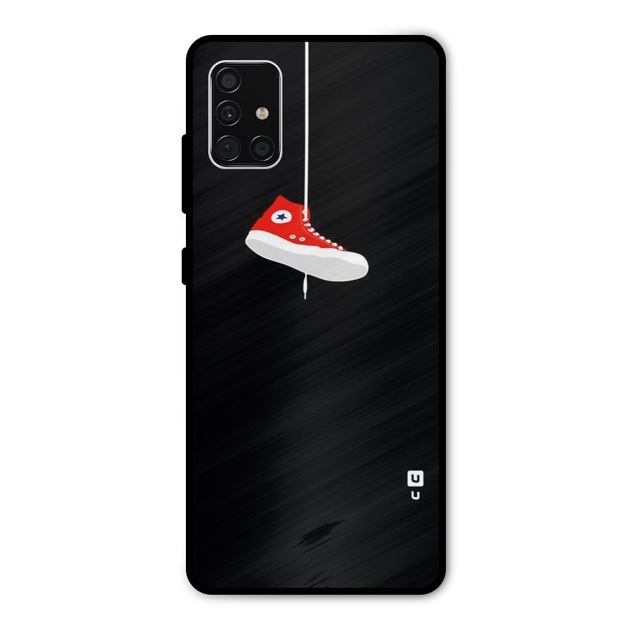 Red Shoe Hanging Metal Back Case for Galaxy A51