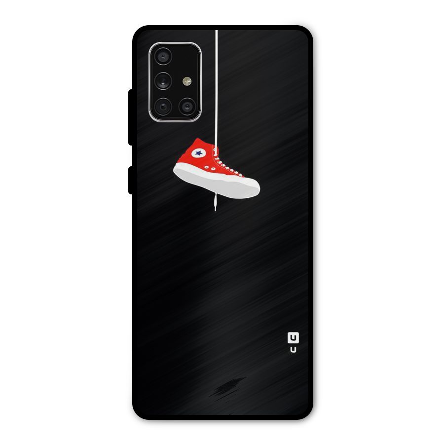 Red Shoe Hanging Metal Back Case for Galaxy A71