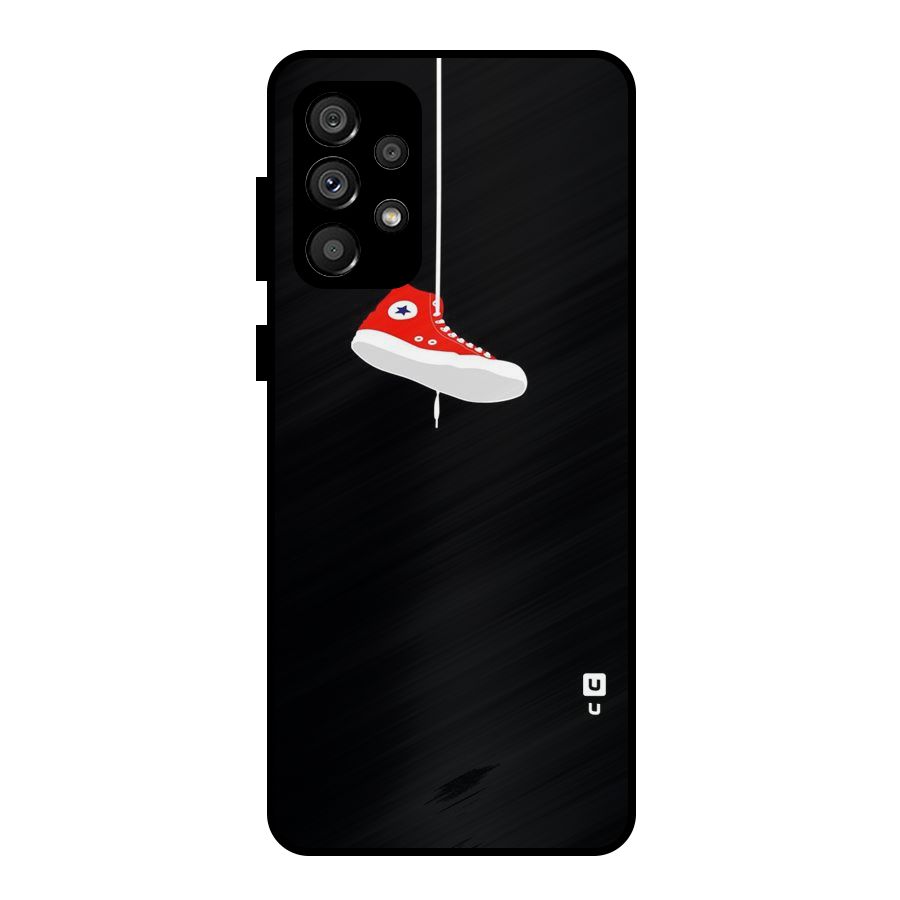 Red Shoe Hanging Metal Back Case for Galaxy A73 5G