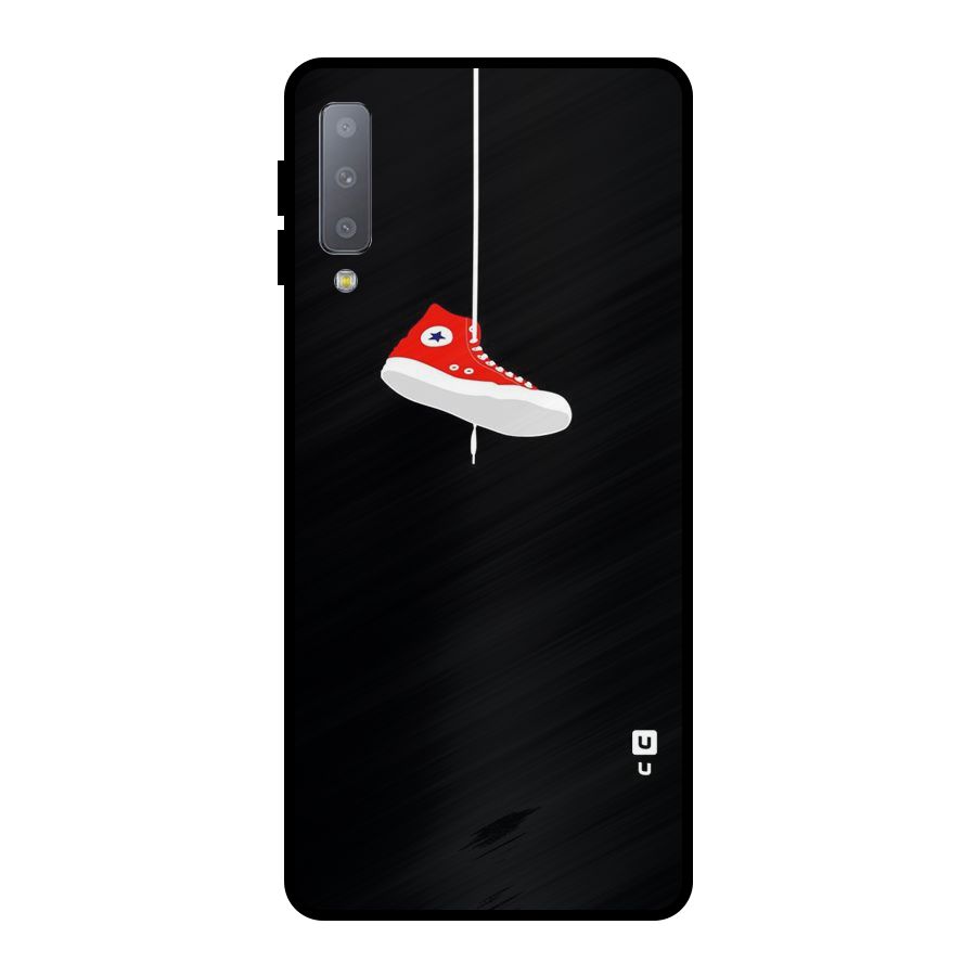 Red Shoe Hanging Metal Back Case for Galaxy A7 (2018)