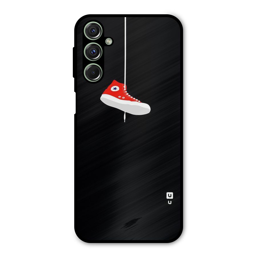 Red Shoe Hanging Metal Back Case for Galaxy F34