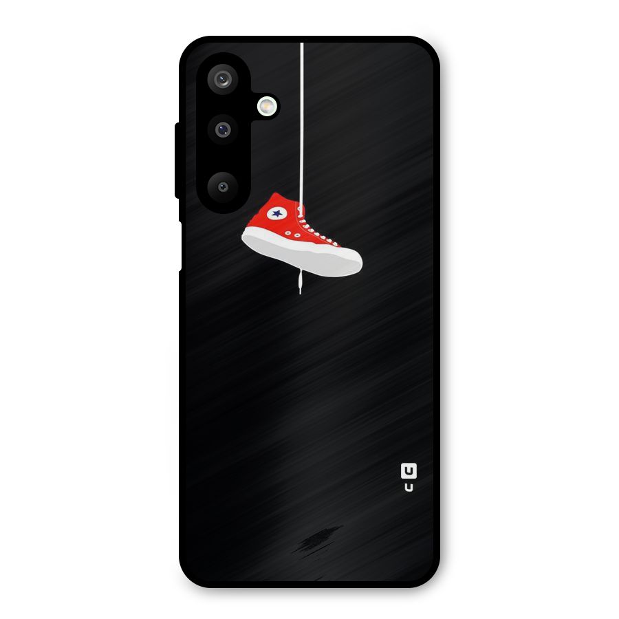Red Shoe Hanging Metal Back Case for Galaxy M16