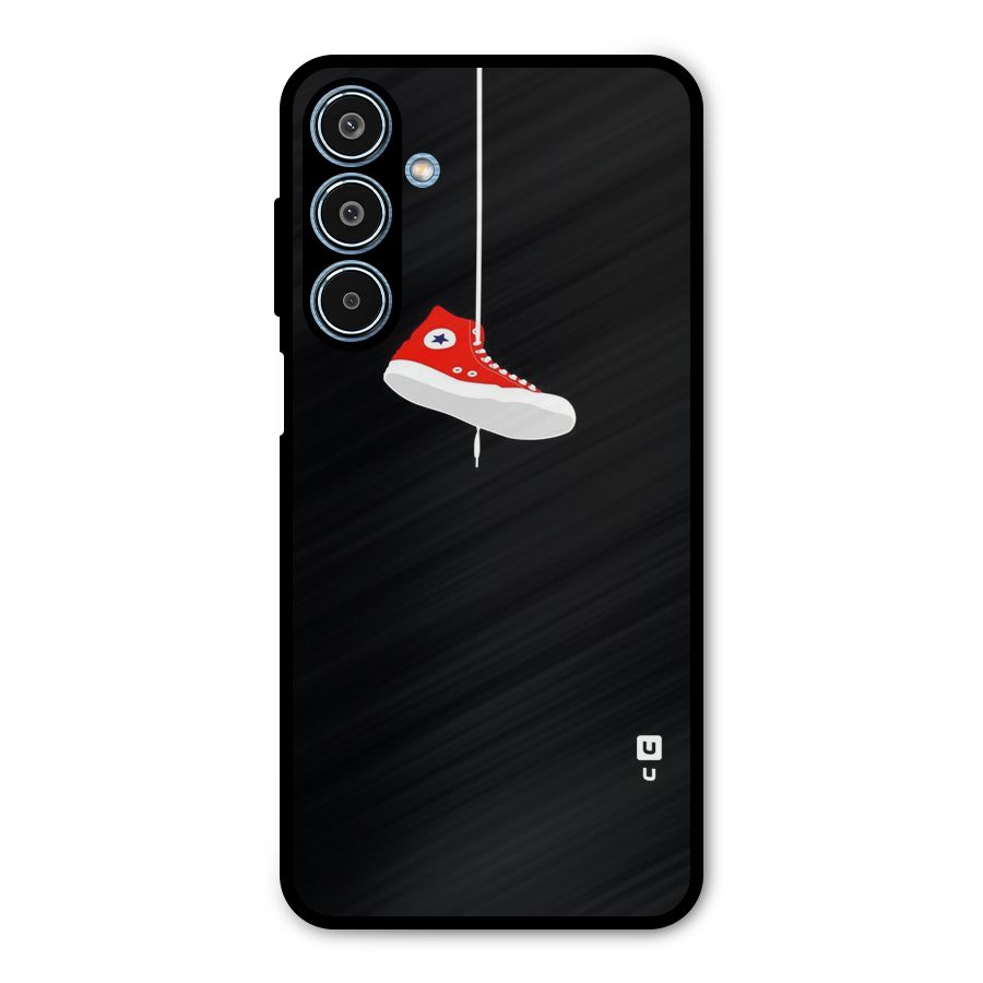 Red Shoe Hanging Metal Back Case for Galaxy M35