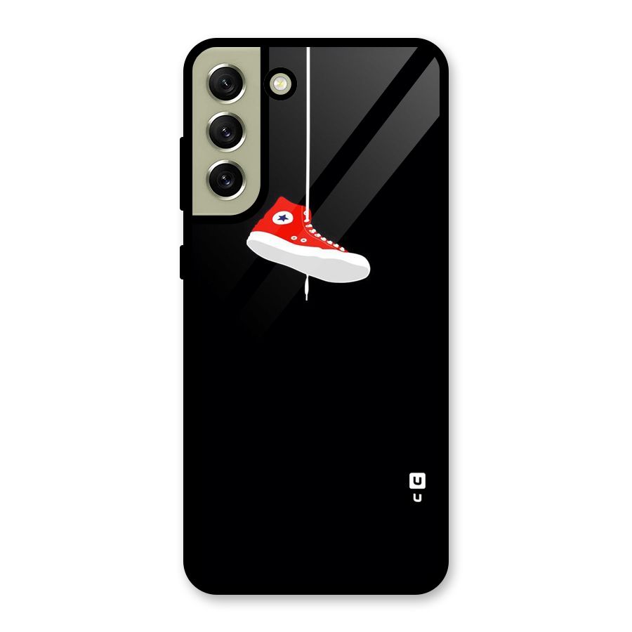 Red Shoe Hanging Metal Back Case for Galaxy S21 FE 5G (2023)