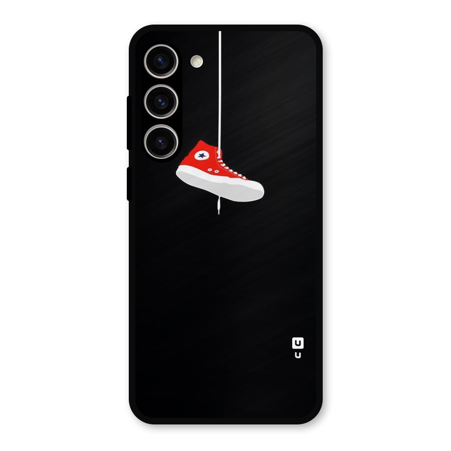 Red Shoe Hanging Metal Back Case for Galaxy S23 Plus