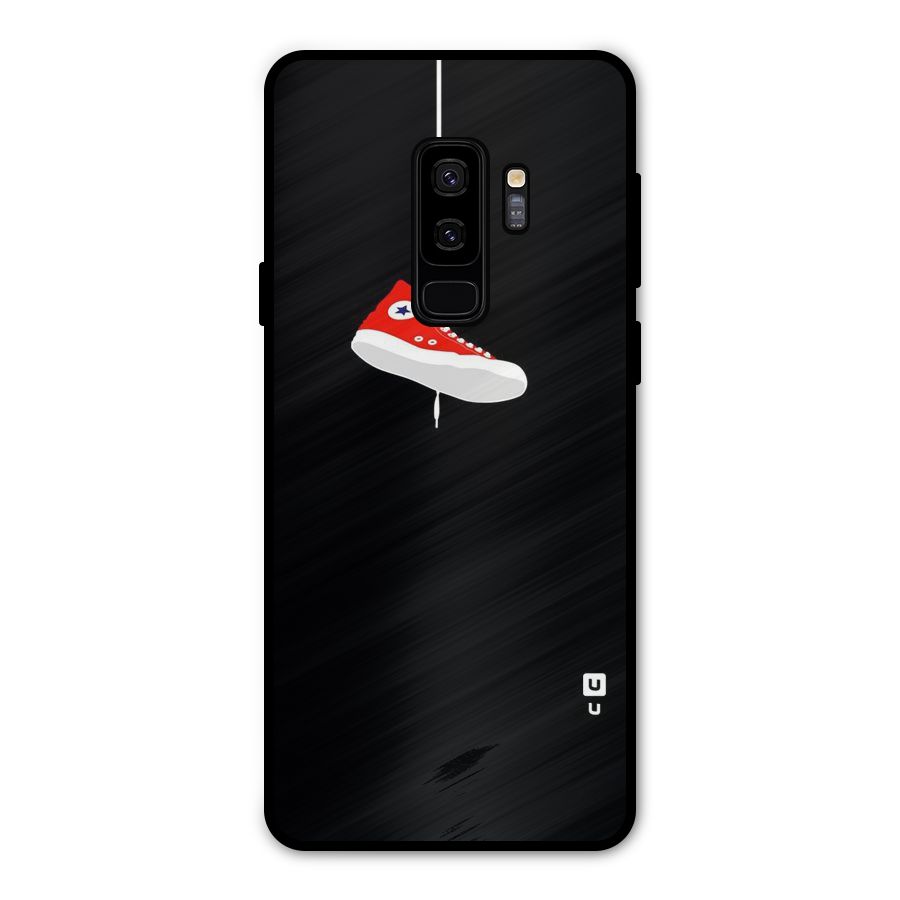Red Shoe Hanging Metal Back Case for Galaxy S9 Plus
