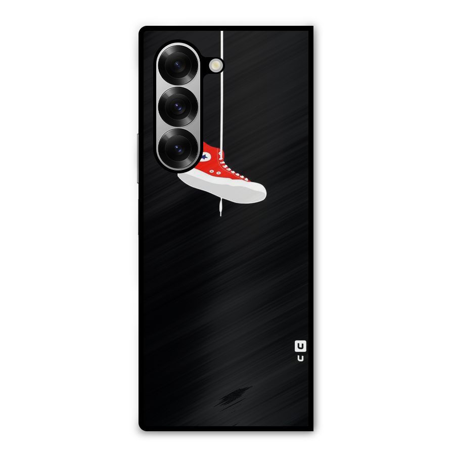 Red Shoe Hanging Metal Back Case for Galaxy Z Fold6
