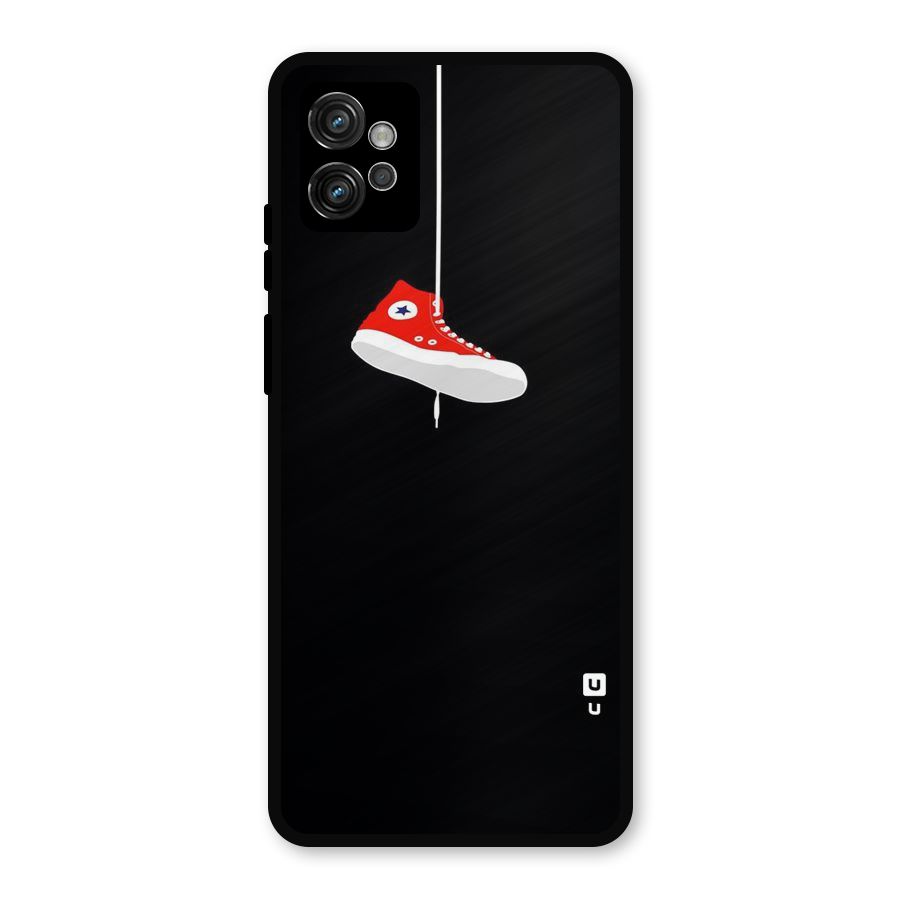 Red Shoe Hanging Metal Back Case for Moto G32
