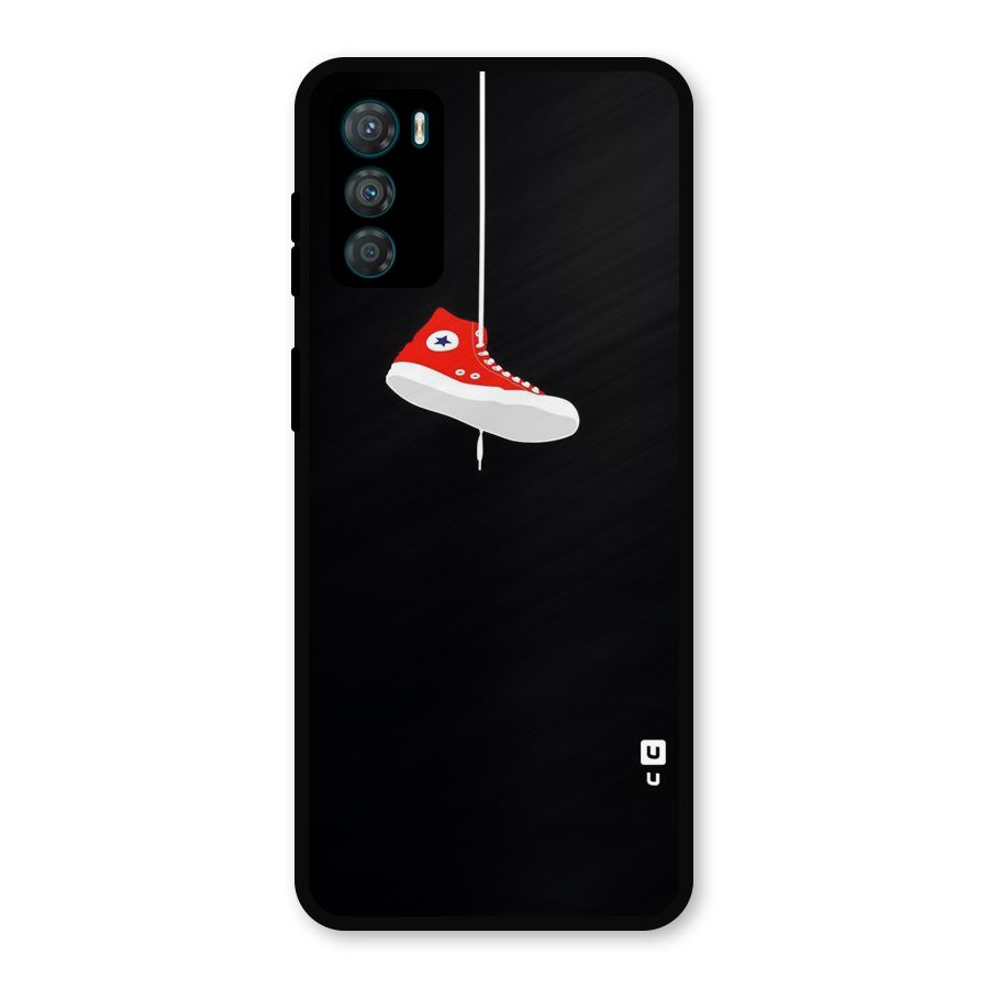 Red Shoe Hanging Metal Back Case for Moto G42