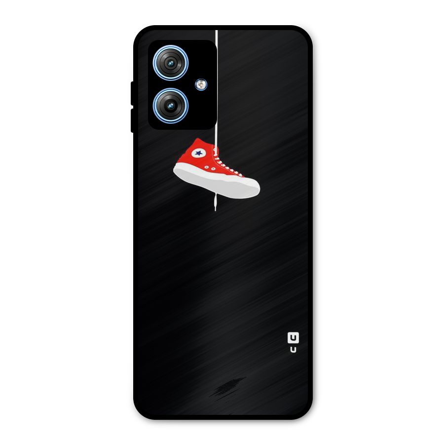 Red Shoe Hanging Metal Back Case for Moto G54