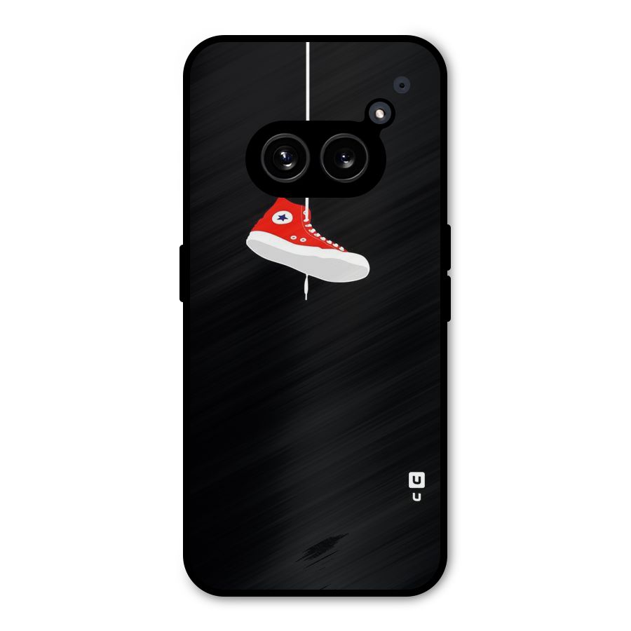 Red Shoe Hanging Metal Back Case for Nothing Phone 2a Plus