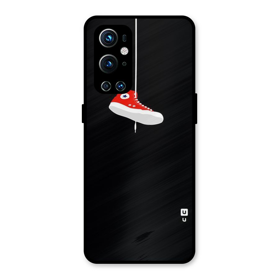 Red Shoe Hanging Metal Back Case for OnePlus 9 Pro