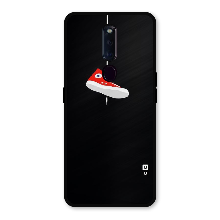 Red Shoe Hanging Metal Back Case for Oppo F11 Pro