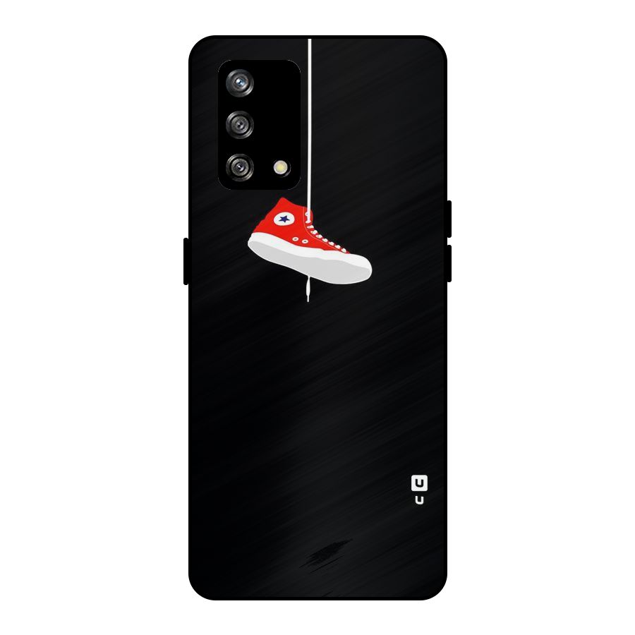 Red Shoe Hanging Metal Back Case for Oppo F19