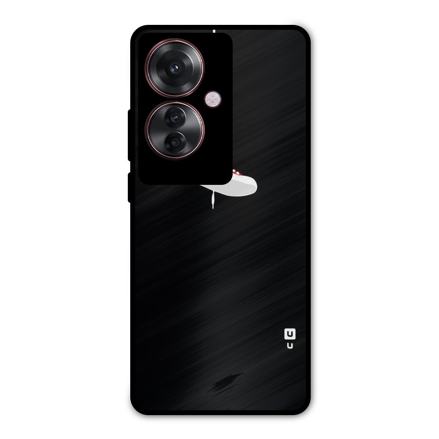 Red Shoe Hanging Metal Back Case for Oppo F25 Pro