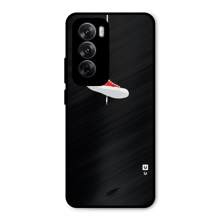 Red Shoe Hanging Metal Back Case for Oppo Reno12