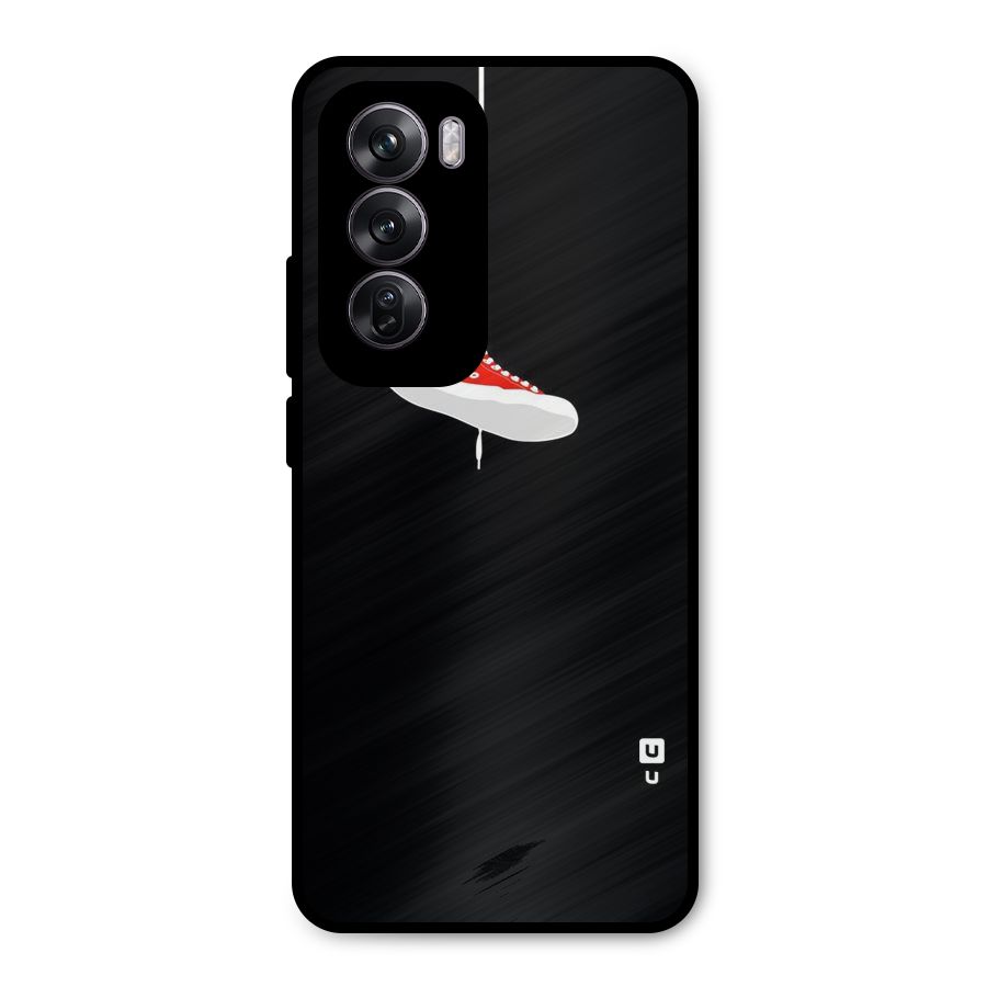 Red Shoe Hanging Metal Back Case for Oppo Reno12 Pro