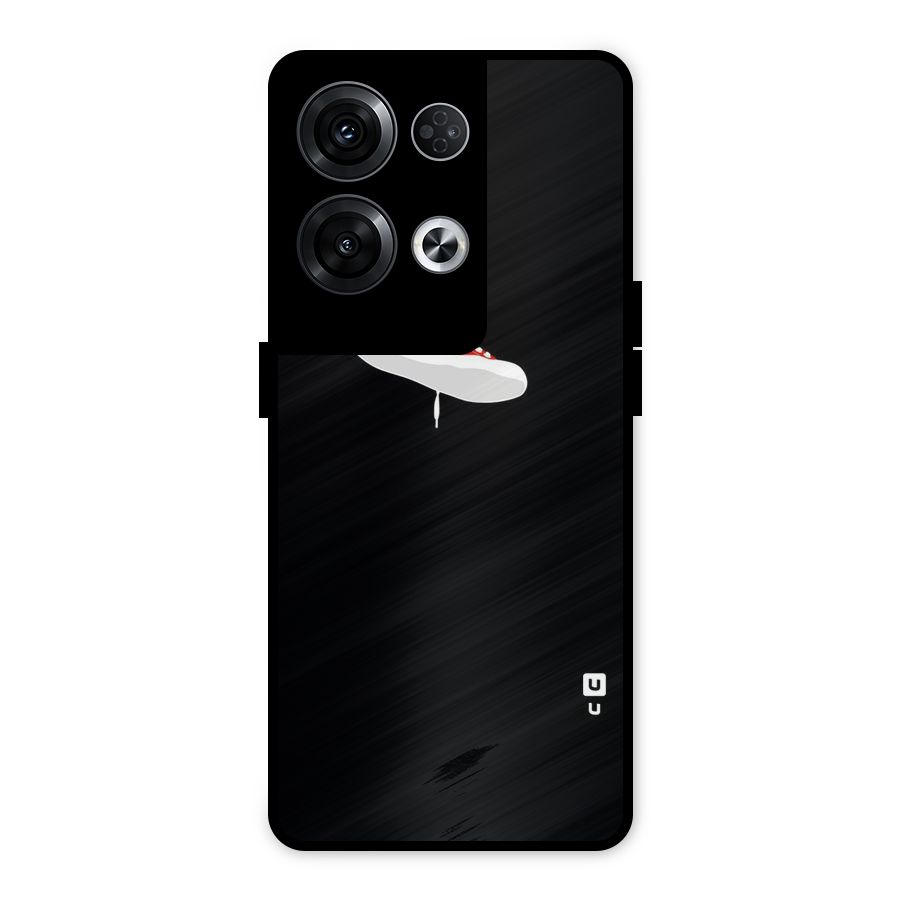 Red Shoe Hanging Metal Back Case for Oppo Reno8 Pro 5G