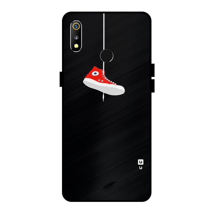 Red Shoe Hanging Metal Back Case for Realme 3i