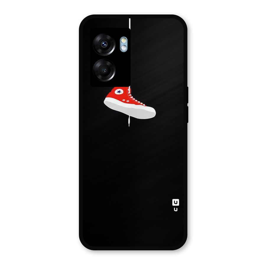 Red Shoe Hanging Metal Back Case for Realme Narzo 50 5G